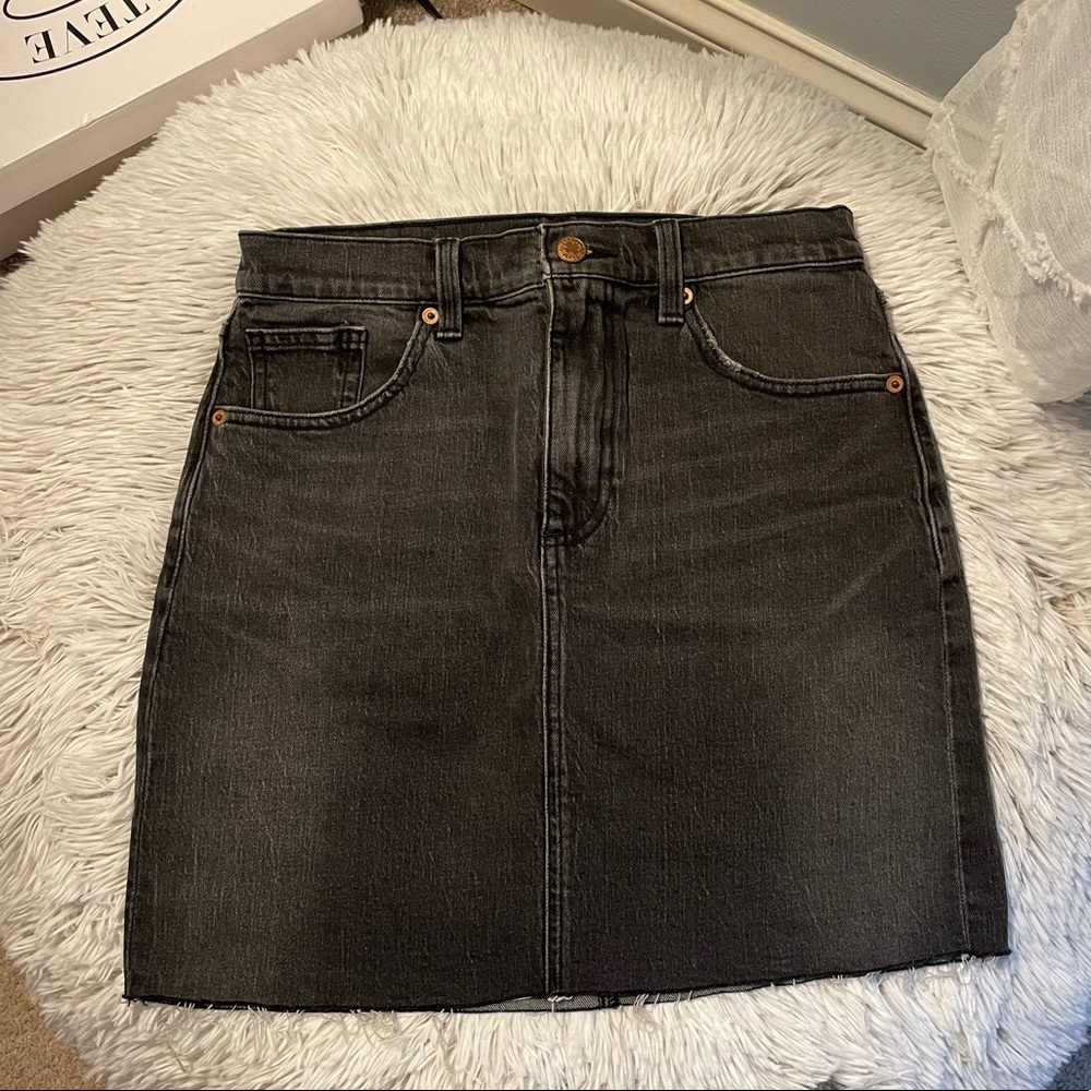 NWOT 🍀 Lucky Brand Black Denim Skirt